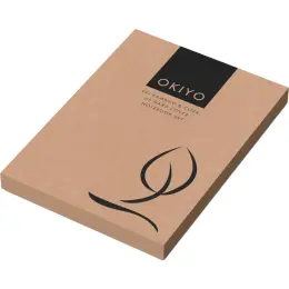 Okiyo Eri Bamboo & Cork Notebook & Pen Set Gift Box